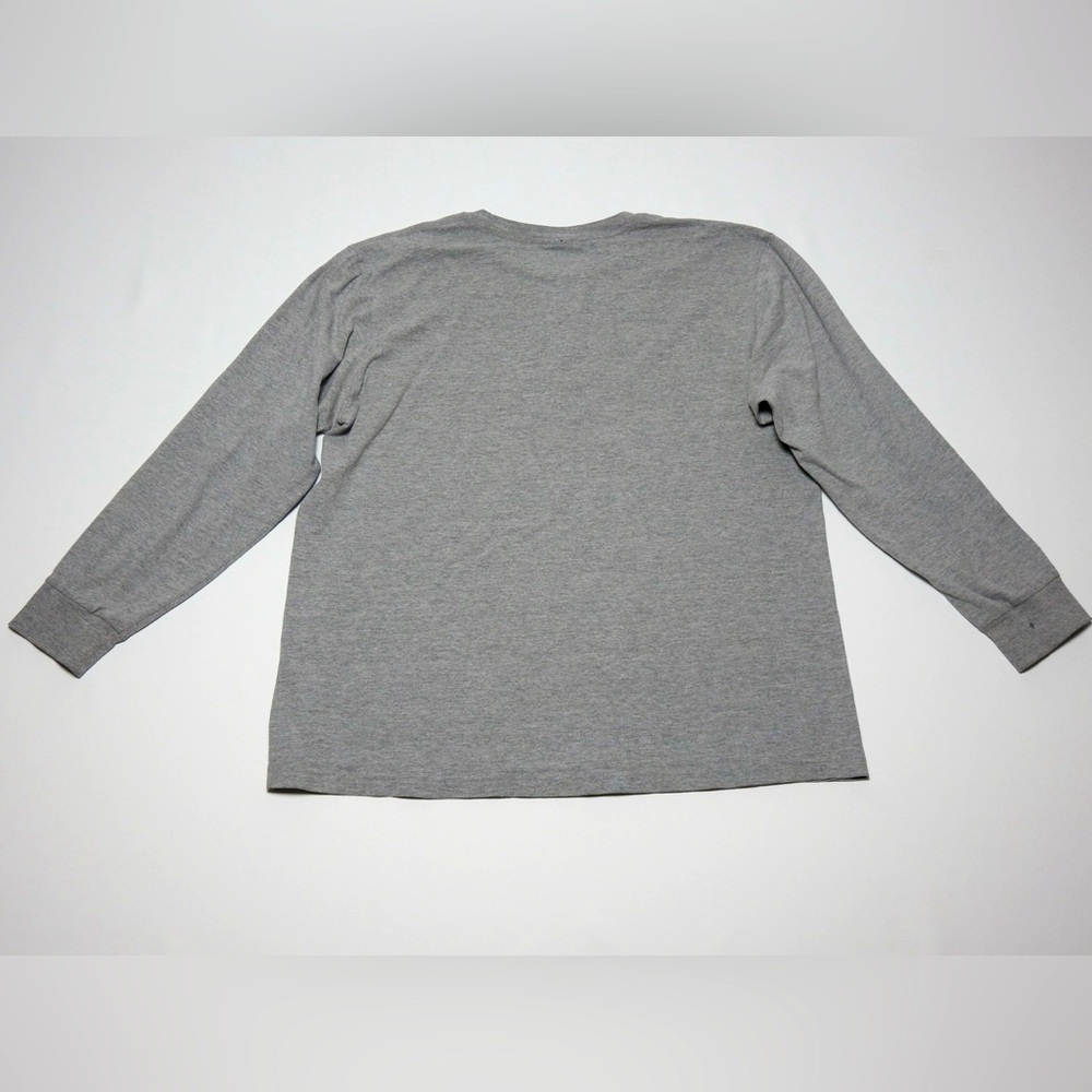 Vintage Polo Jeans Company Ralph Lauren 67 T-shirt M Gray Long Sleeve Mens Y2K - Picture 7 of 9